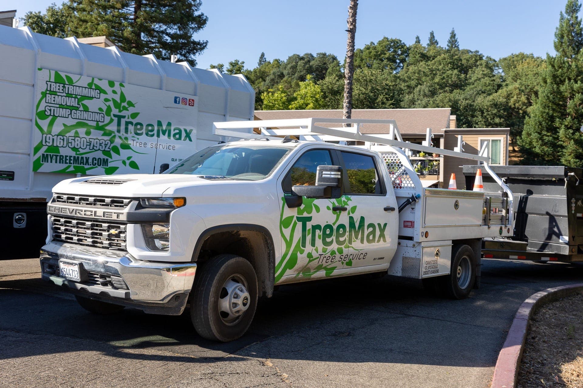 TreeMax bucket truck ready for your tree service needs